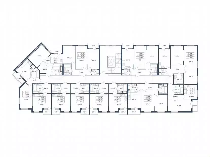 Квартира-студия, 27,3м, 3/4эт. - Фото 1