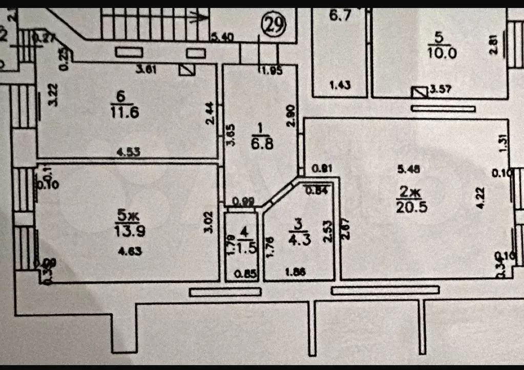 2-к. квартира, 60 м, 4/9 эт. - Фото 0