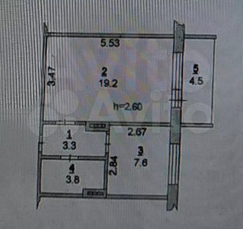 1-к. квартира, 38,4 м, 6/10 эт. - Фото 0