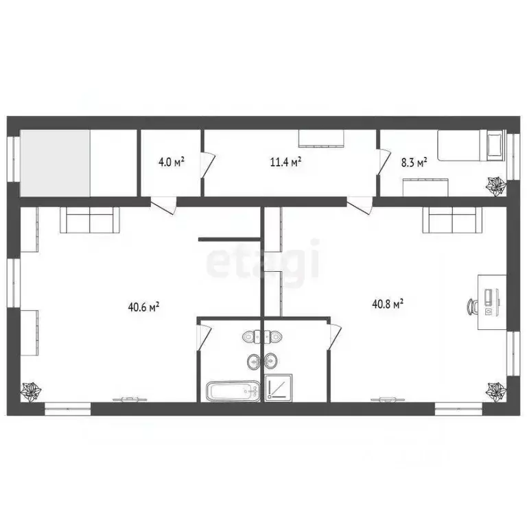 Дом в Новосибирская область, Коченево рп ул. Попова, 10 (256 м) - Фото 2