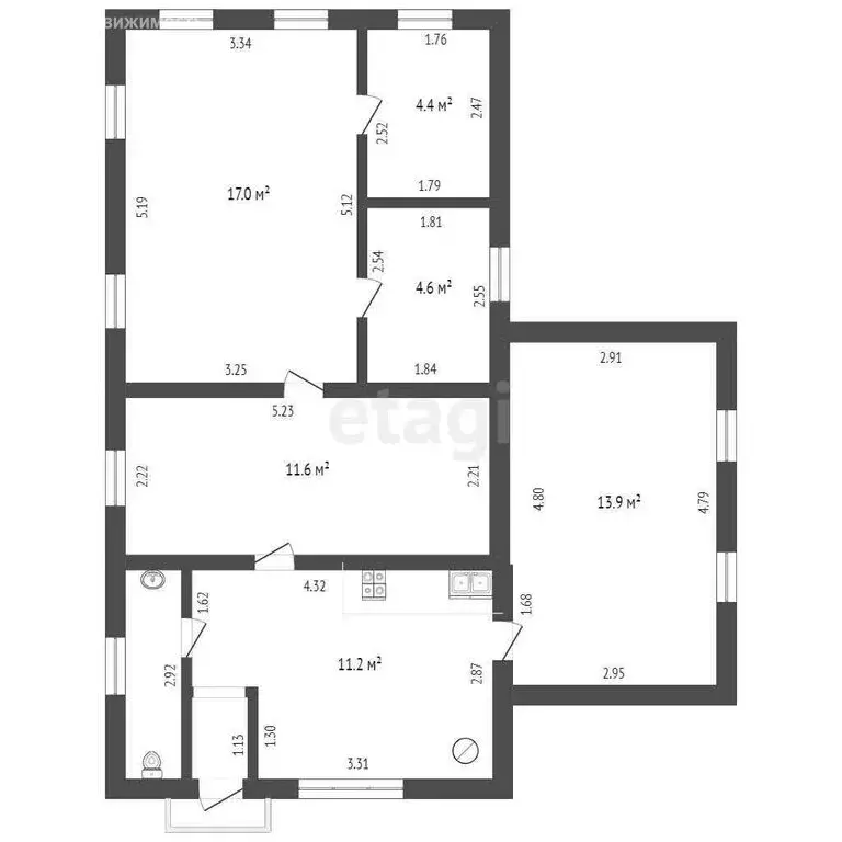 Дом в Тамбов, Лермонтовская улица (66.1 м) - Фото 1