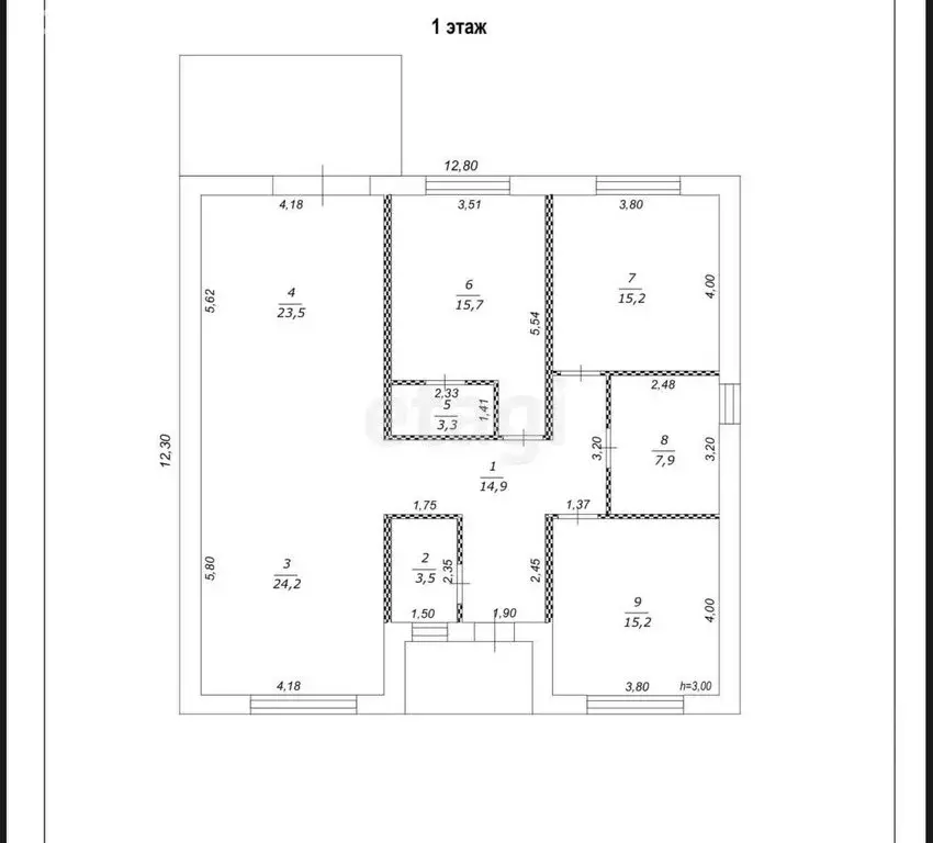 Дом в село Стрелецкое, Генеральская улица (105 м) - Фото 1