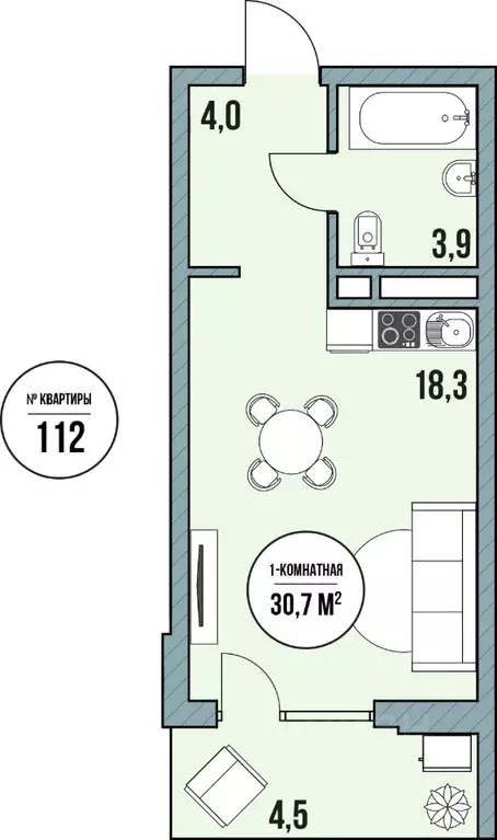 Студия Краснодарский край, Темрюкский район, Голубицкое с/пос, ... - Фото 1