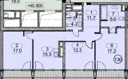3-к кв. Москва Бакунинская ул., 5 (95.5 м) - Фото 1