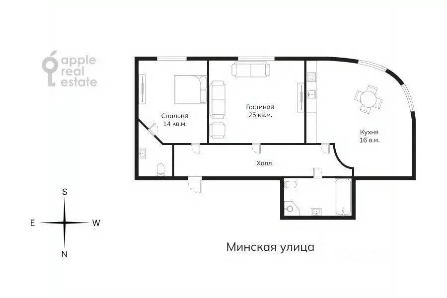 2-к кв. Москва Минская ул., 1ГК1 (75.0 м) - Фото 2