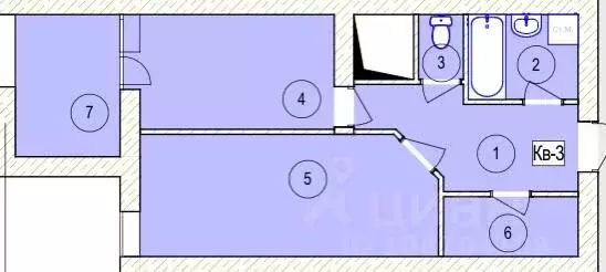 1-к кв. Чеченская республика, Грозный ул. Э.Э. Исмаилова, 25 (40.69 м) - Фото 0