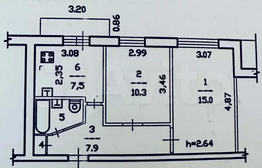 2-к. квартира, 44 м, 9/9 эт. - Фото 0