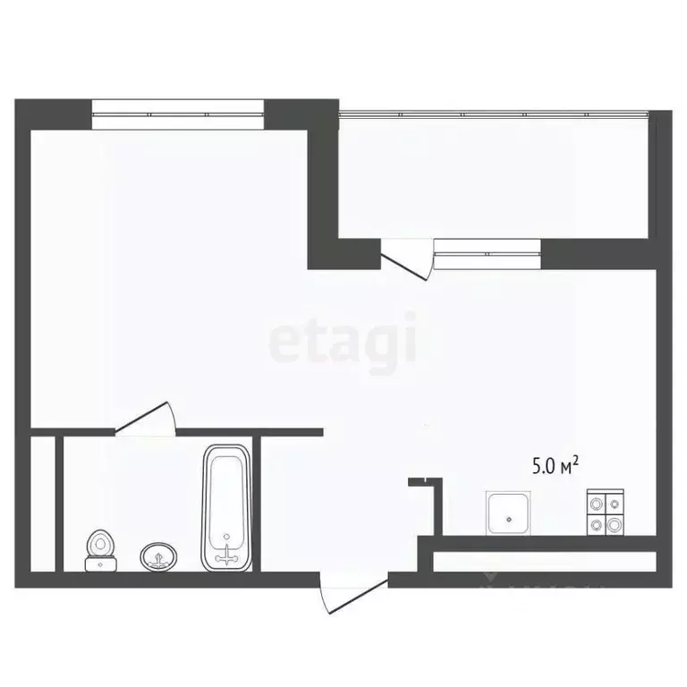 Студия Тюменская область, Тюменский муниципальный округ, д. Патрушева ... - Фото 2