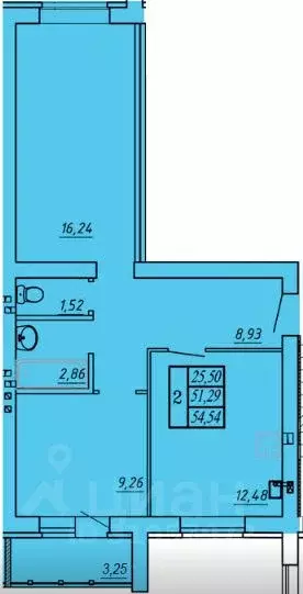 2-к кв. Ярославская область, Ярославский муниципальный округ, д. ... - Фото 2