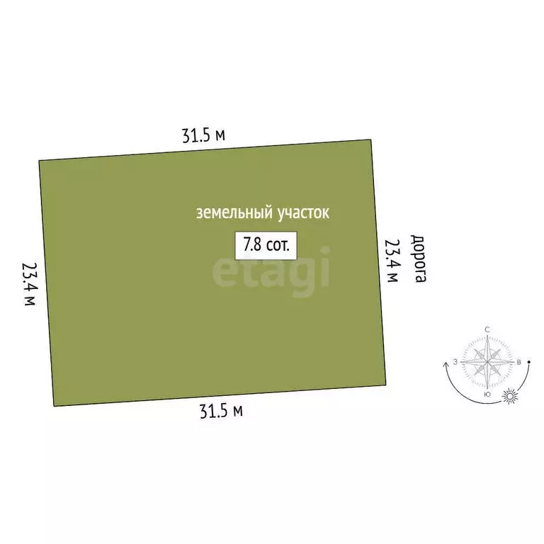 Участок в село Успенка, Аграрная улица (7 м) - Фото 1