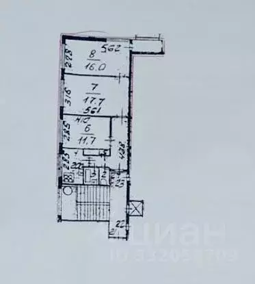 3-к кв. Санкт-Петербург Придорожная аллея, 5 (62.5 м) - Фото 2