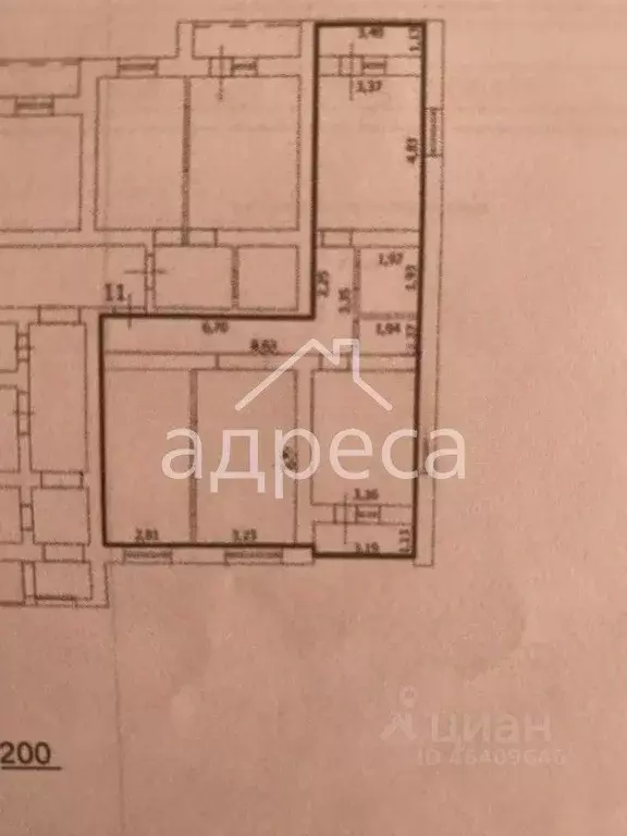 3-к кв. Самарская область, Самара ул. Мяги, 24А (83.6 м) - Фото 2