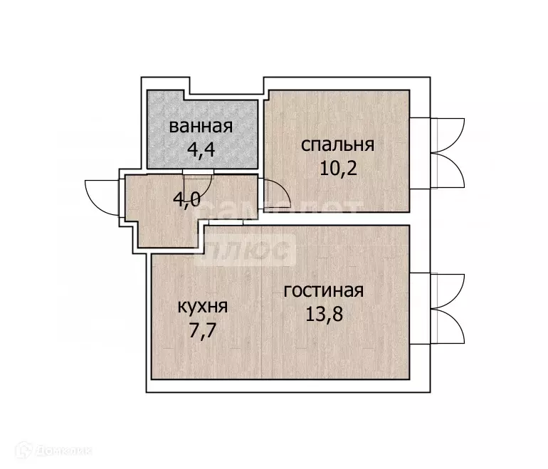 Продаётся 2-к квартира, 40.1 м - Фото 1