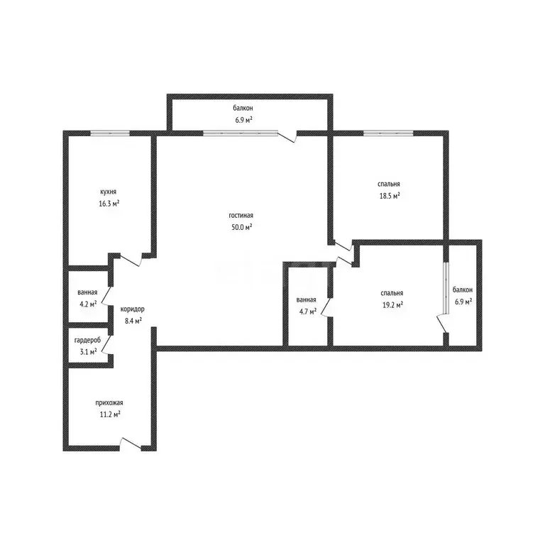 3-комнатная квартира: Каспийск, улица Сулеймана Стальского, 7 (160 м) - Фото 1