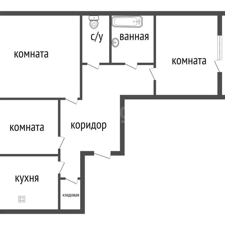 3-комнатная квартира: Курган, жилой район Заозёрный, 3-й микрорайон, ... - Фото 1