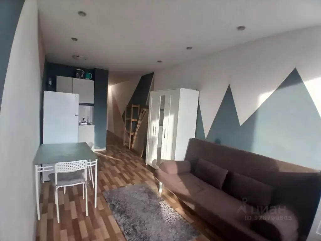 Студия Новосибирская область, Новосибирск ул. Есенина, 12/2 (26.8 м) - Фото 2