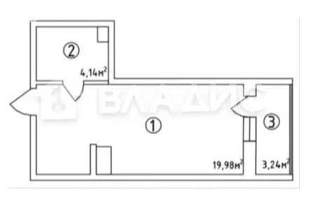 Квартира-студия: территория Цемдолина, улица Красина, 53к4 (27.36 м) - Фото 0