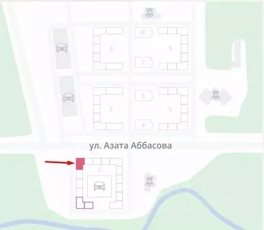 Помещение свободного назначения в Татарстан, Казань ул. Азата ... - Фото 2
