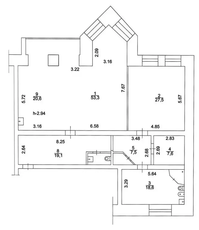 Продаётся 2-к квартира, 157.7 м - Фото 0