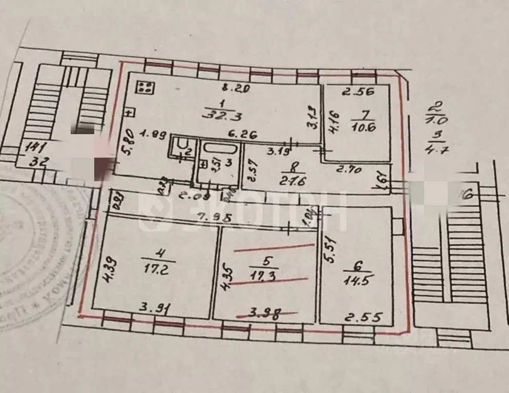 Комната Санкт-Петербург Большой Казачий пер., 9 (17.2 м) - Фото 2