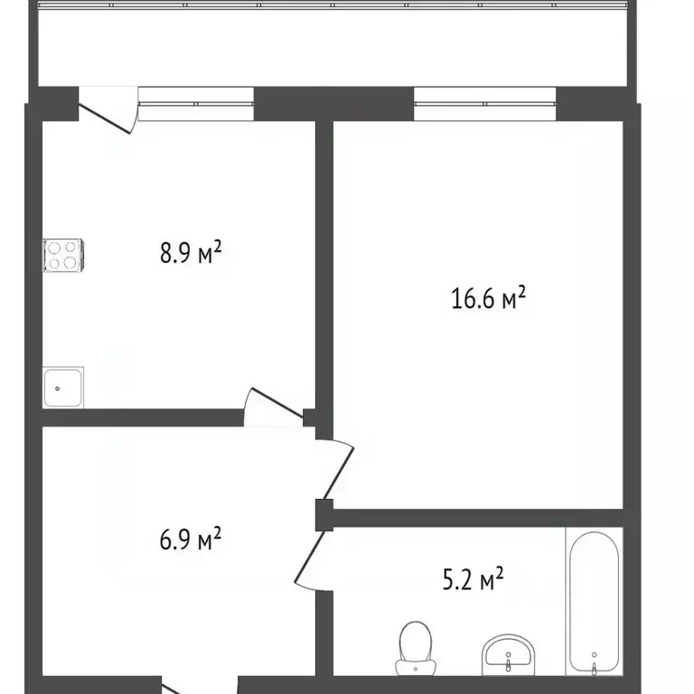 1-к кв. Вологодская область, Вологда Западная ул., 6 (37.3 м) - Фото 2