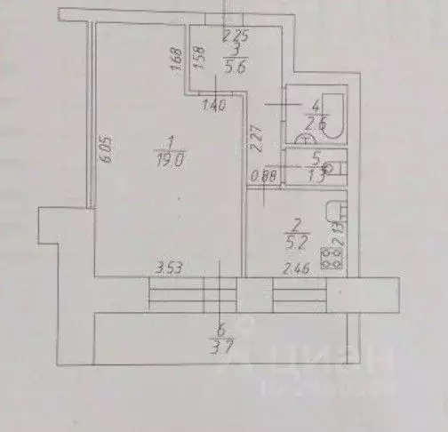 1-к кв. Татарстан, Казань Чистопольская ул., 4 (37.4 м) - Фото 1