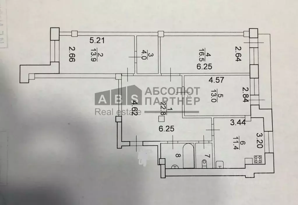3-к кв. Новгородская область, Великий Новгород Завокзальная ул., 6 ... - Фото 2