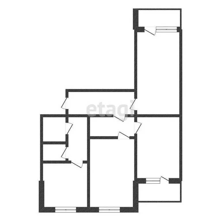 3-комнатная квартира: Строитель, улица Победы, 5А (70.9 м) - Фото 0