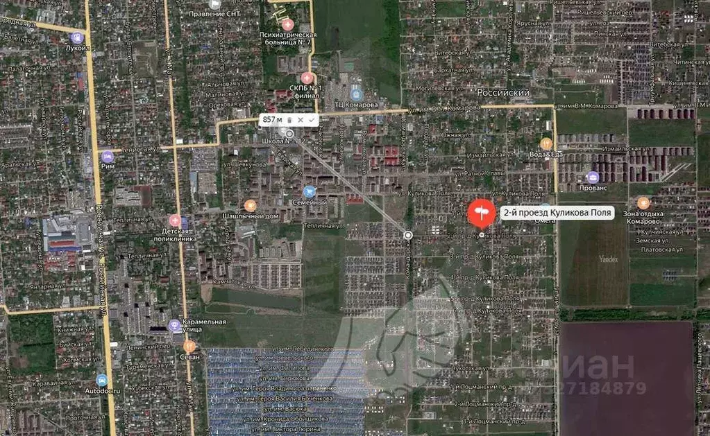 Участок в Краснодарский край, Краснодар проезд 2-й Куликова Поля (20.0 ... - Фото 2