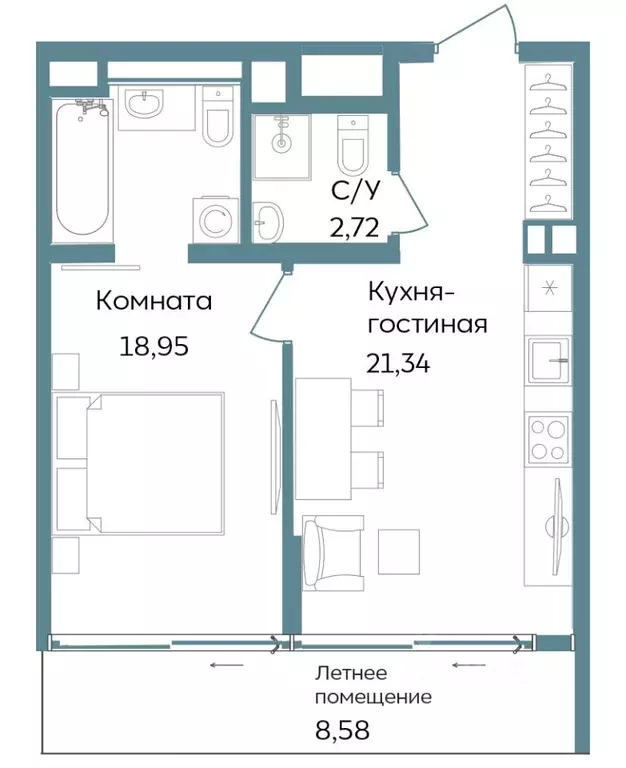 2-к кв. Крым, Саки ул. Морская (51.59 м) - Фото 0