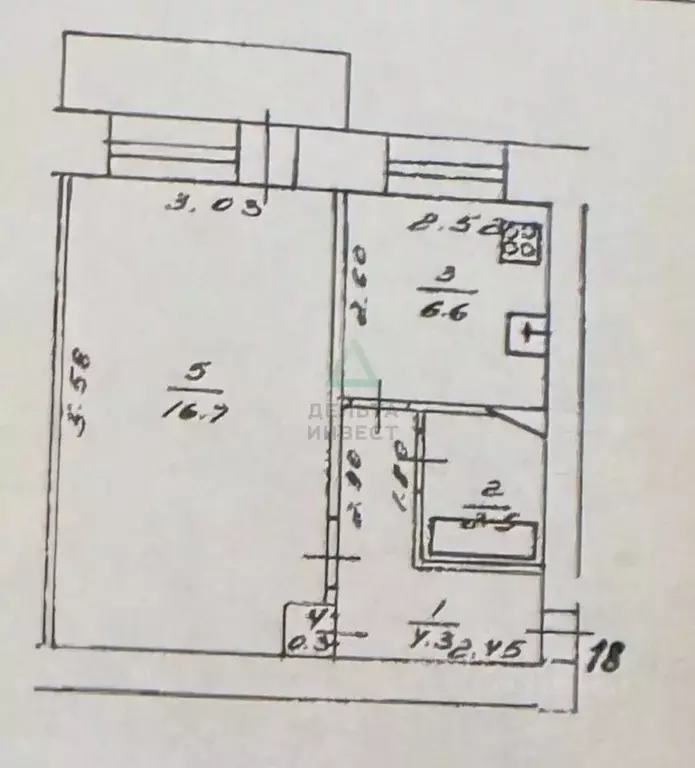 1-к кв. Башкортостан, Уфа Сельская Богородская ул., 47 (31.4 м) - Фото 0