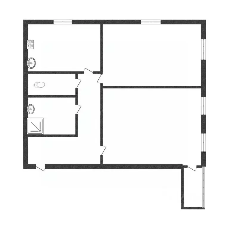 2-к кв. Смоленская область, Смоленск ул. Фрунзе, 53 (59.5 м) - Фото 2