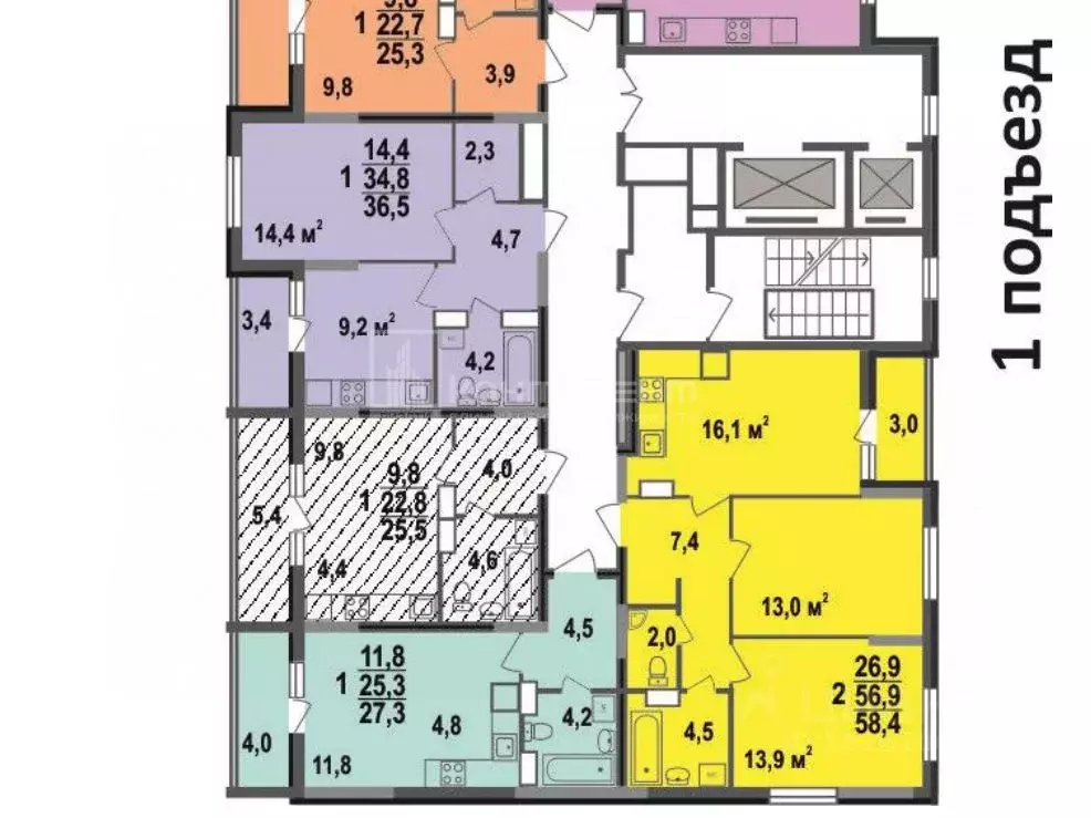 Студия Владимирская область, Владимир ул. Смоленская, 3Б (25.5 м) - Фото 2