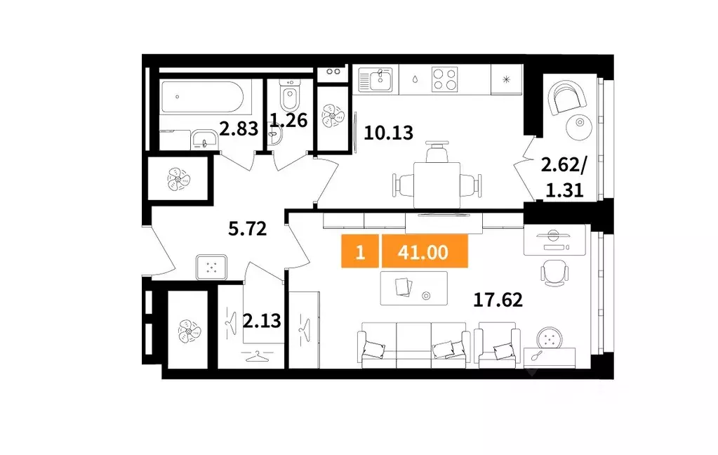 1-к кв. Московская область, Химки Планерный квартал жилой комплекс ... - Фото 1