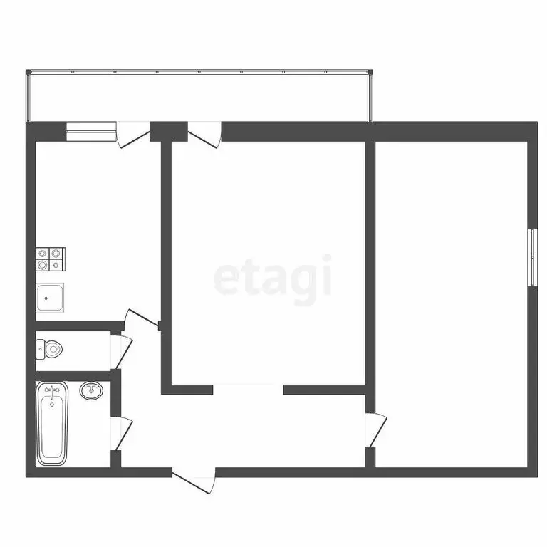 2-комнатная квартира: Томск, проспект Ленина, 195 (47.4 м) - Фото 0