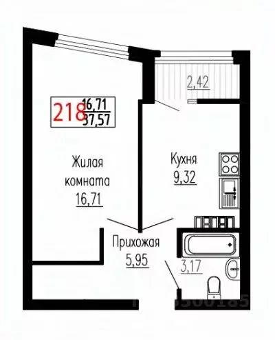 1-к кв. Свердловская область, Екатеринбург ул. Лыжников, 3 (37.6 м) - Фото 0