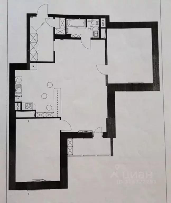 3-к кв. Москва наб. Академика Туполева, 15 (104.0 м) - Фото 1