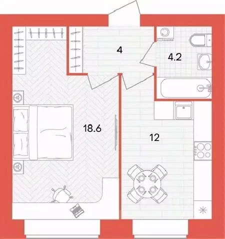 1-к кв. Пензенская область, Пензенский район, Мичуринский сельсовет, ... - Фото 1