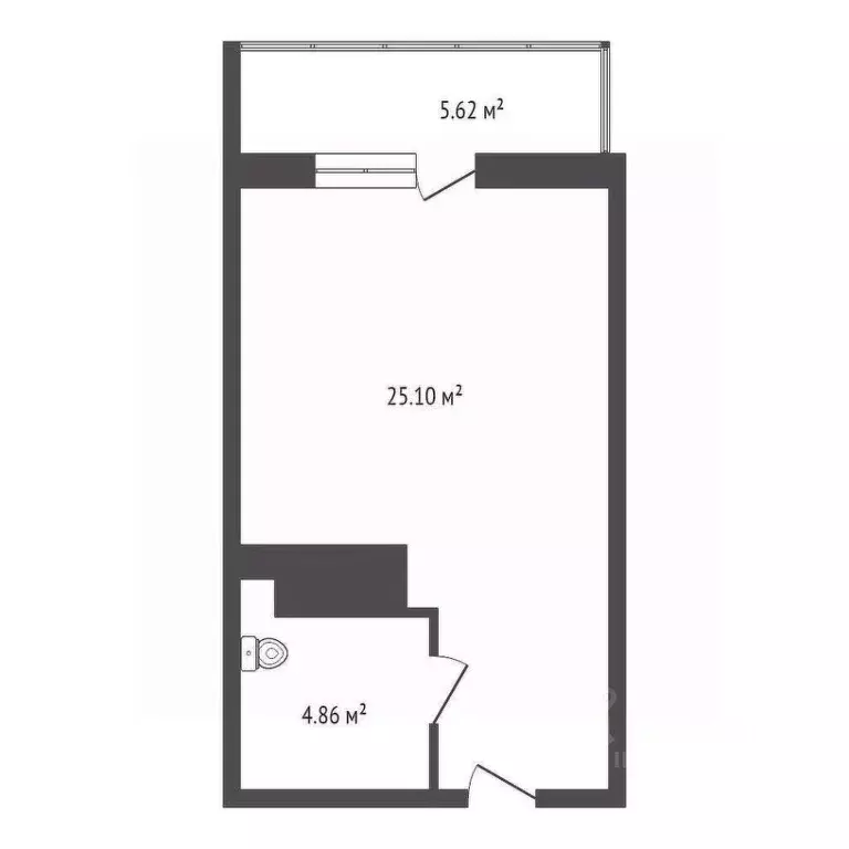 Студия Красноярский край, Красноярск Северный мкр, пер. Светлогорский, ... - Фото 2