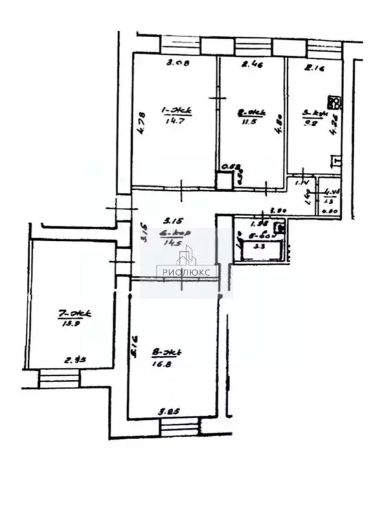 4-к кв. Башкортостан, Уфа ул. Достоевского, 73 (85.2 м) - Фото 1