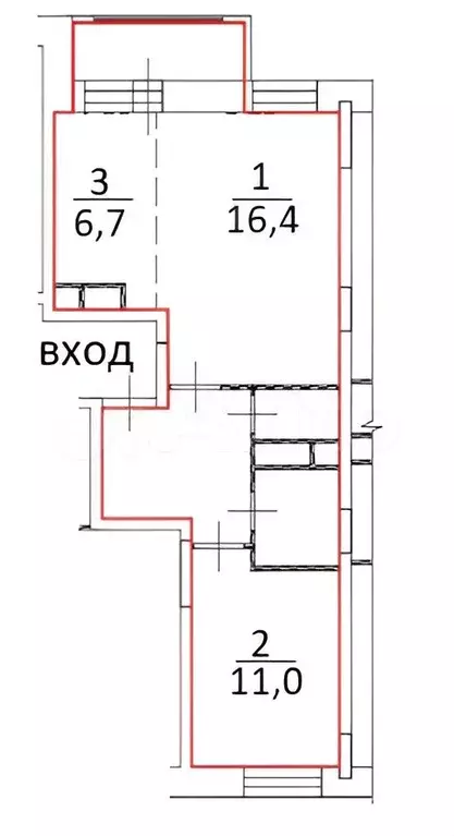 2-к. квартира, 45 м, 3/8 эт. - Фото 0