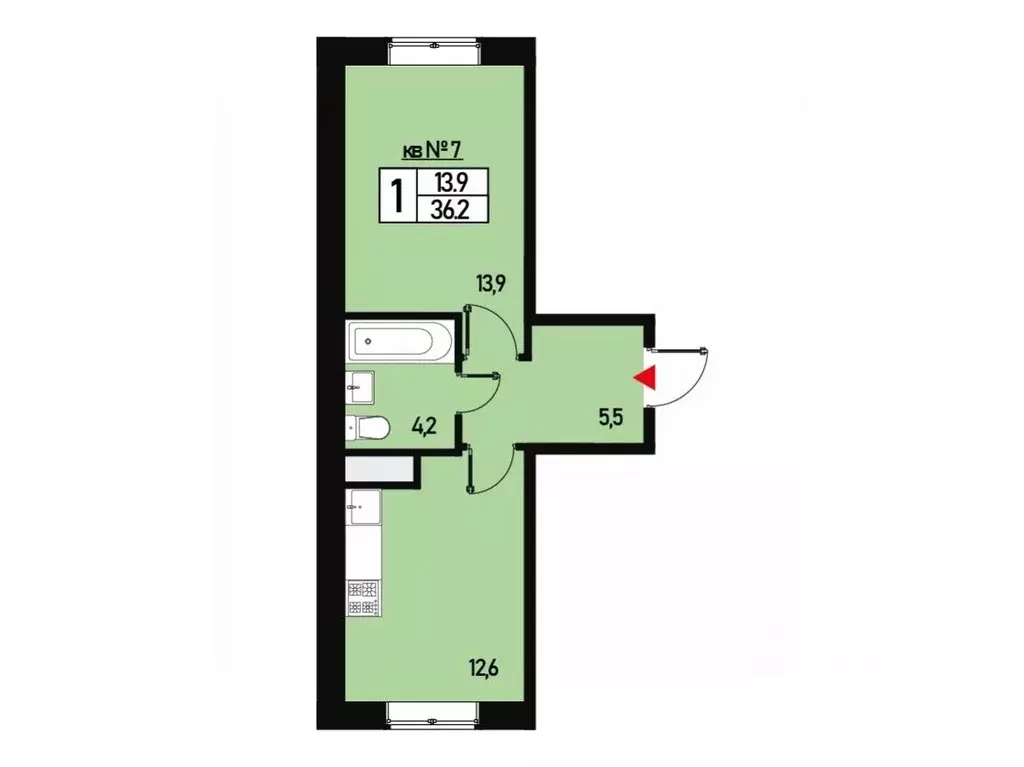 1-к кв. Москва ул. Генерала Донскова, 27к5 (36.0 м) - Фото 0