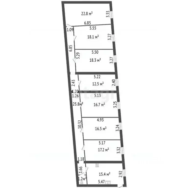Офис в Санкт-Петербург наб. Реки Фонтанки, 51-53 (156 м) - Фото 2