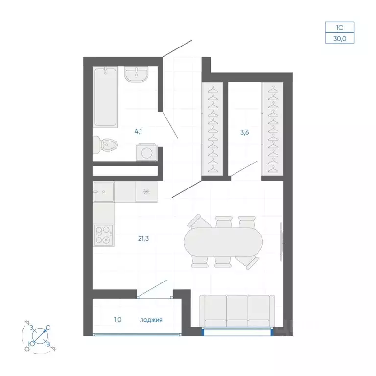 Студия Свердловская область, Екатеринбург ул. Вильгельма де Геннина, ... - Фото 2