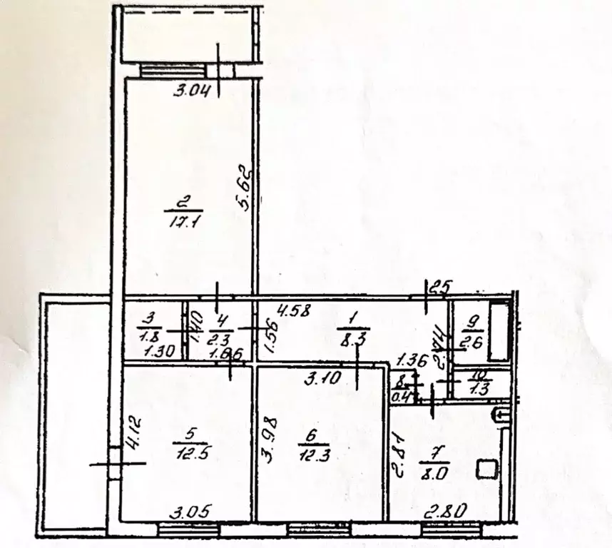 3-к кв. Башкортостан, Уфа ул. Набережная реки Уфы, 41/1 (73.1 м) - Фото 1