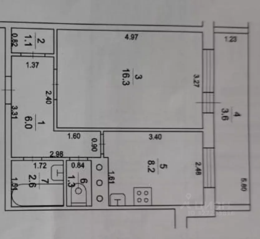 1-к кв. Московская область, Серебряные Пруды пгт, Центральный мкр 6 ... - Фото 1