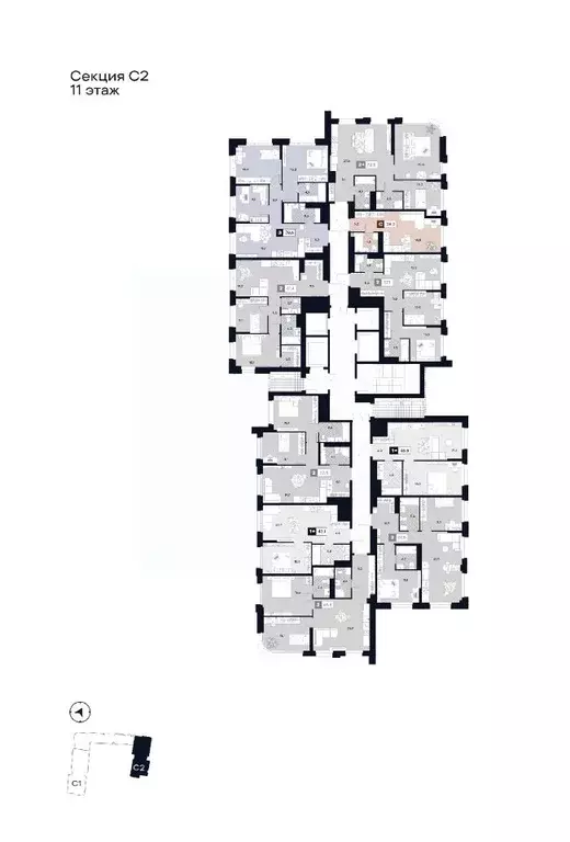1-к кв. Москва Лодочная ул., 27К2 (43.7 м) - Фото 1