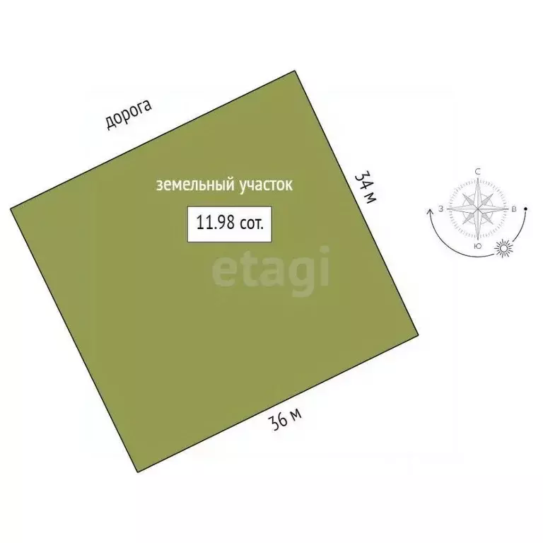 Участок в Тюменская область, Тюменский муниципальный округ, с. Каменка ... - Фото 2