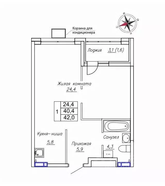 1-к кв. Приморский край, Надеждинский район, пос. Новый ул. Ленина, ... - Фото 0
