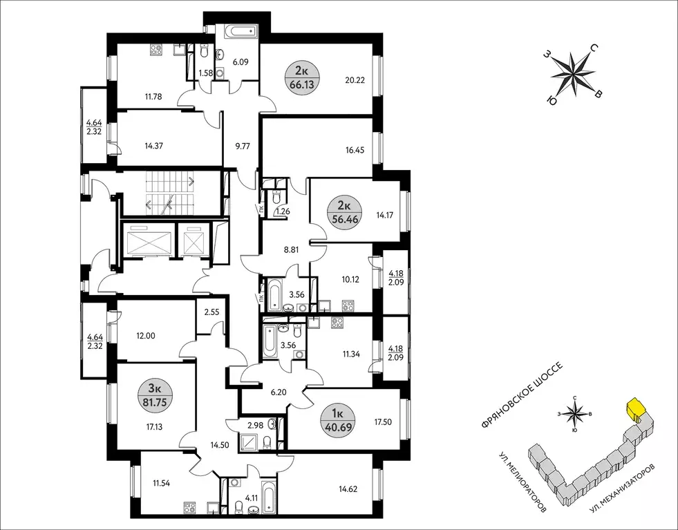 квартира-студия, 25.31 м - Фото 1